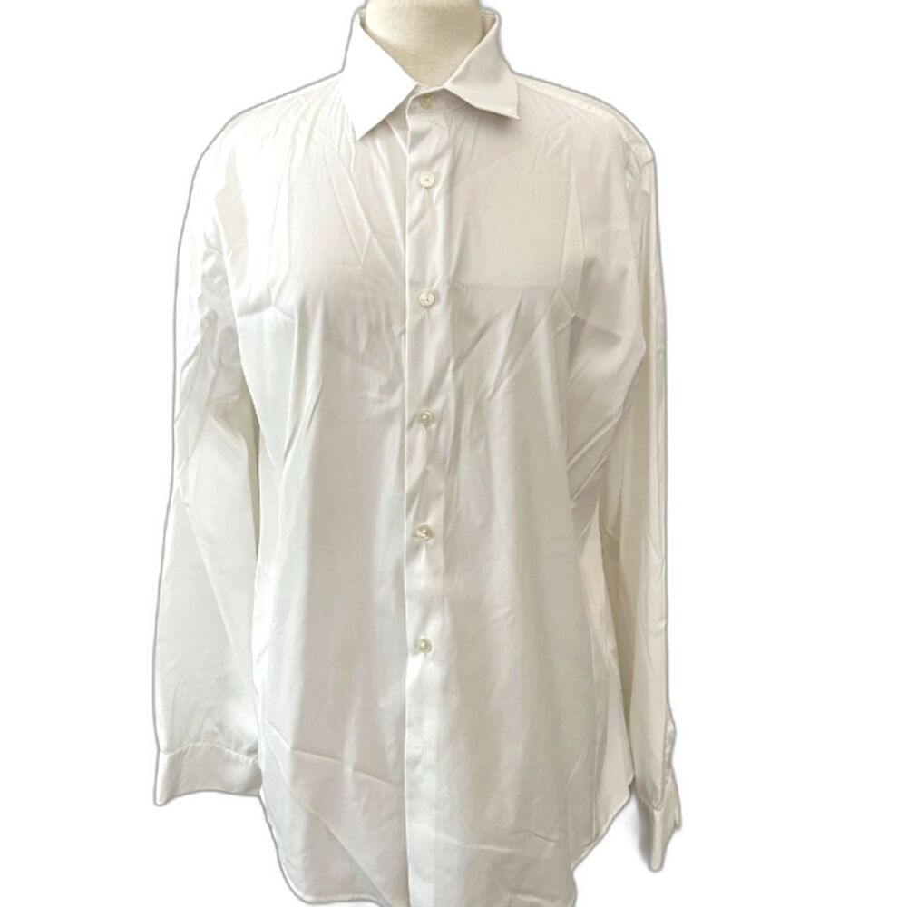 Bundle of x2 Akbar White Blouse Long Sleeve Button Closure Front Pocket Size M